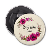 ピンクの明るい赤紫色最高のポピーズママ今まで – 母の日 栓抜き (正面)