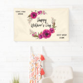 ピンクの明るい赤紫色最高のポピーズママ今まで – 母の日 横断幕 (インサイチュ)