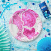 ピンクの明度 ペーパープレート (パーティー)