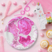 ピンクの明度 ペーパープレート (パーティー)