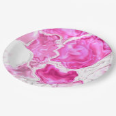 ピンクの明度 ペーパープレート (アングル)