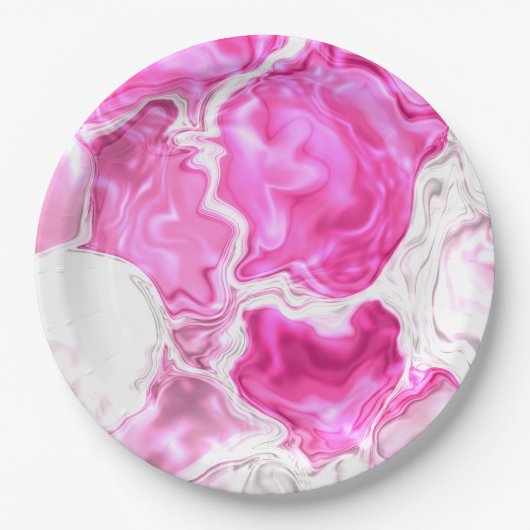 ピンクの明度 ペーパープレート (正面)