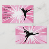 ピンクの星のバレリーナ 名刺 (正面/裏面)