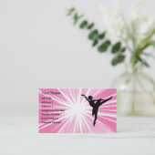 ピンクの星のバレリーナ 名刺 (スタンド正面)