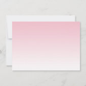 ピンクの星の月の赤ちゃん女の子の赤ちゃんシャワーの招待 招待状 (裏面)