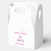 ピンクの星の誓の更新結婚記念日モダン フェイバーボックス (オープン)