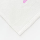 ピンクの星の誓の更新結婚記念日モダン フリースブランケット (角)