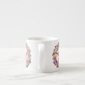 ピンクの星形五角形のエスプレッソのマグ エスプレッソカップ (裏面)