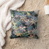 ピンクの星明かりのサボテンの植物、および緑は装飾します クッション (ブランケット)