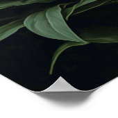 ピンクの星空ゆり花アートプリントポスター ポスター (角)