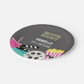 ピンクの映画の夜 ペーパープレート (アングル)