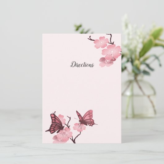 ピンクの春が蝶々と咲く エンクロージャーカード (スタンド正面)
