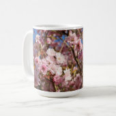 ピンクの春の桜 コーヒーマグカップ (正面左)
