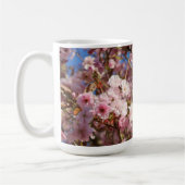 ピンクの春の桜 コーヒーマグカップ (左)