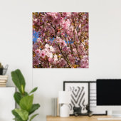 ピンクの春の桜 ポスター (ホームオフィス)
