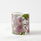 ピンクの春の花のマグ コーヒーマグカップ (中央)