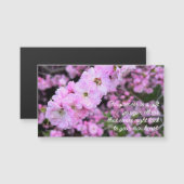 ピンクの春の花の写真 許しの言葉 マグネット (正面/裏面)