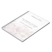 ピンクの春の花はメモリアルをフェード ノートブック (左側)