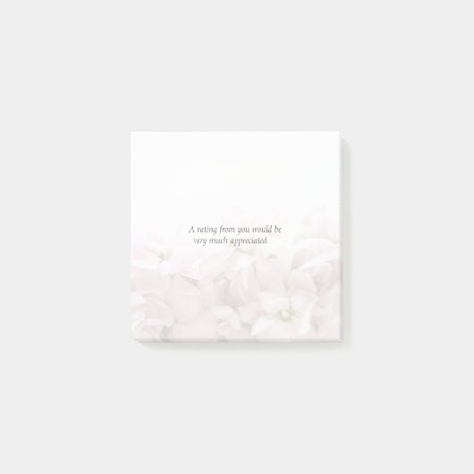 ピンクの春の花は衰退します ポストイット (正面)