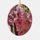 ピンクの春はオーナメント花の活気付きます セラミックオーナメント (右)