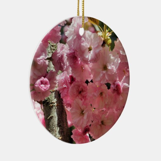 ピンクの春はオーナメント花の活気付きます セラミックオーナメント (右)