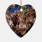 ピンクの春はオーナメント花の活気付きます セラミックオーナメント (右)