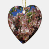 ピンクの春はオーナメント花の活気付きます セラミックオーナメント (左)