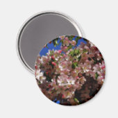 ピンクの春は磁石花の活気付きます マグネット (正面/裏面)