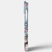 ピンクの春花の切り離し美しいシックな鳥 Case-Mate iPhoneケース (裏面 / 左)