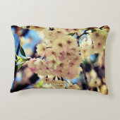 ピンクの春花の花3近く アクセントクッション (裏面)