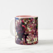 ピンクの春 ツートーンマグカップ (正面左)