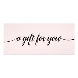 ピンクの書道サロンSpGift証明書 ラックカード