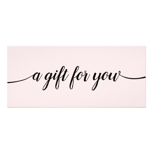 ピンクの書道サロンSpGift証明書 ラックカード (正面)