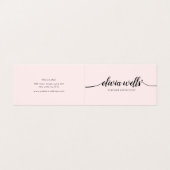 ピンクの書道後援指導 名刺 (外部フラット)