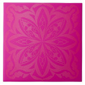 ピンクの曼荼羅禅 タイル (正面)