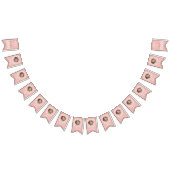 ピンクの最初のRodeoフォトバナー – 女性のカーボーイ1番目の誕生日 バンティングフラッグ (全)