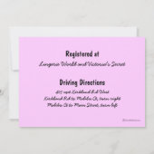 ピンクの最後のフィットをリングや輪招待状 招待状 (裏面)