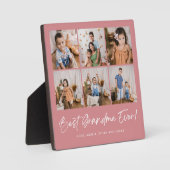 ピンクの最高のおばあちゃんこれまでに6枚の写真プラーク フォトプラーク (正面)