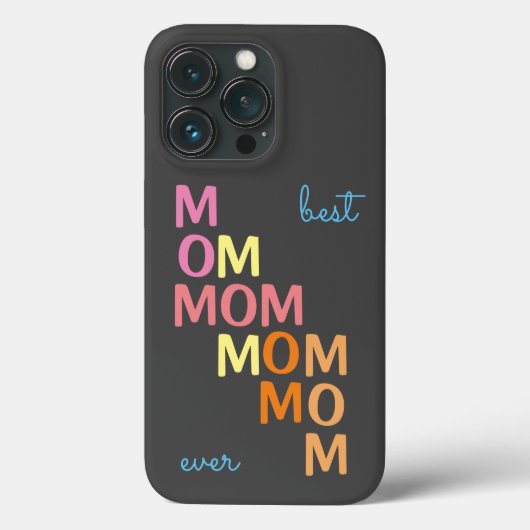 ピンクの最高のママ Case-Mate iPhoneケース (裏面)