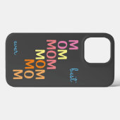 ピンクの最高のママ Case-Mate iPhoneケース (裏面 (横))