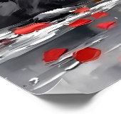 ピンクの月の下のパゴダ ポスター (角)