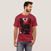 ピンクの月の木 Tシャツ (正面フル)