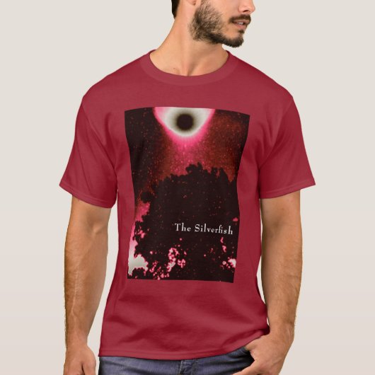 ピンクの月の木 Tシャツ (正面)