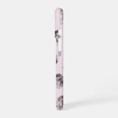 ピンクの月の満ち欠けの天体名ギフト(名入れ可能) iPhone 16ケース (左側面)