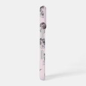 ピンクの月の満ち欠けの天体名ギフト(名入れ可能) iPhone 16ケース (右側面)