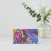 ピンクの月のLoveliesの名刺 名刺 (スタンド正面)