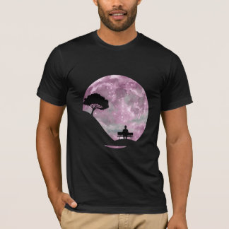 ピンクの月夜のひとりごと Tシャツ