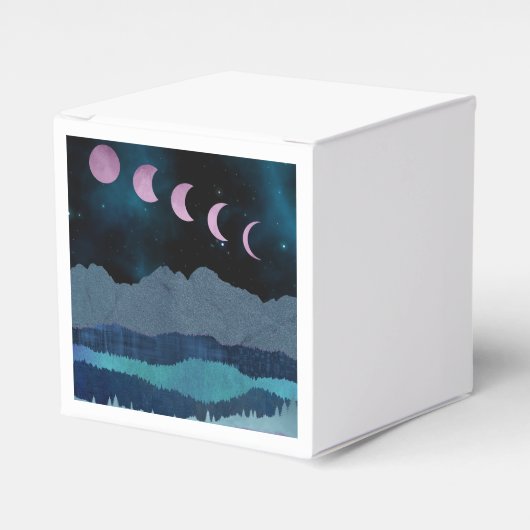 ピンクの月相の風景 フェイバーボックス (正面サイド)