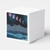 ピンクの月相の風景 フェイバーボックス (裏面サイド)