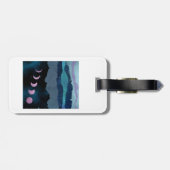 ピンクの月相の風景 ラゲッジタグ (裏面横)